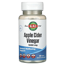 Яблучний оцет KAL "Apple Cider Vinegar" 1000 мг (120 таблеток)