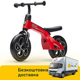 Біговел дитячий QPLAY (регульоване сидіння, м'яке сидіння) Tech EVA Red