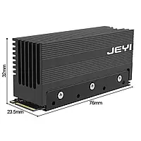 Алюминиевый радиатор охлаждение JEYI M.2 2280 SSD Heatsink, NVMe NGFF Heavy Duty Full Aluminum Convective Heat