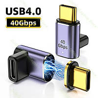 USB 4.0 USB C To Type C магнитный адаптер 24 PIN 40 Gbps PD 100W apple macBook #4