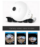 Панорамная Wi-Fi IP камера 360° лампочка EC75B-P12 «D-s»
