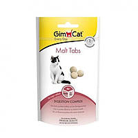 Лакомство для кошек GimCat Every Day Malt Tabs 40 г для выведения шерсти