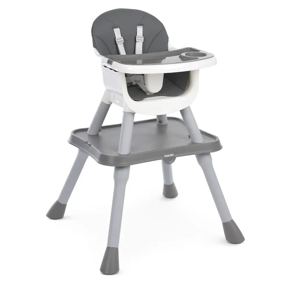 Дитячий стільчик для годування 3в1 Bambi M 5672-11 (колір сірий. Стільчик трансформер