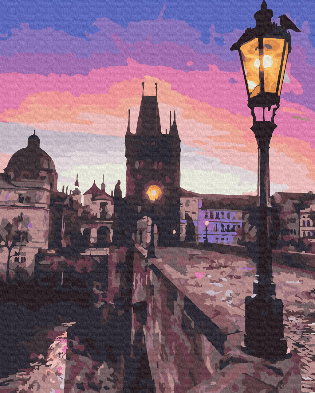 Картина за номерами Карлів міст, в термопакете 40*50см, ТМ Brushme, Украина