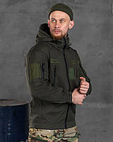 Тактическая куртка ВСУ олива, весенняя куртка олива софтшел, HSafari, размер XS