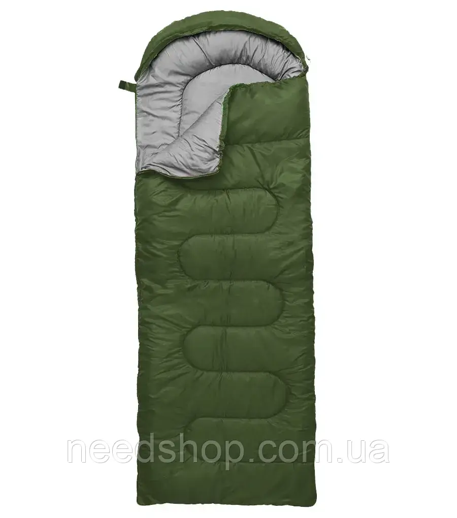 Спальный мешок Зимний (спальник) туристический, кемпиговый, тактический, одеяло с капюшоном 2,1*0,75 см - фото 3 - id-p2100903557