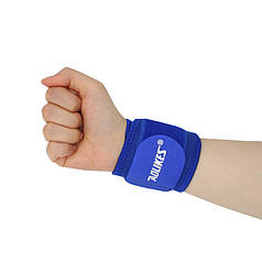 Фіксатор AOLIKES A-7936 Blue бандаж на зап'ястку для фітнесу та важкої атлетики бадмінтону