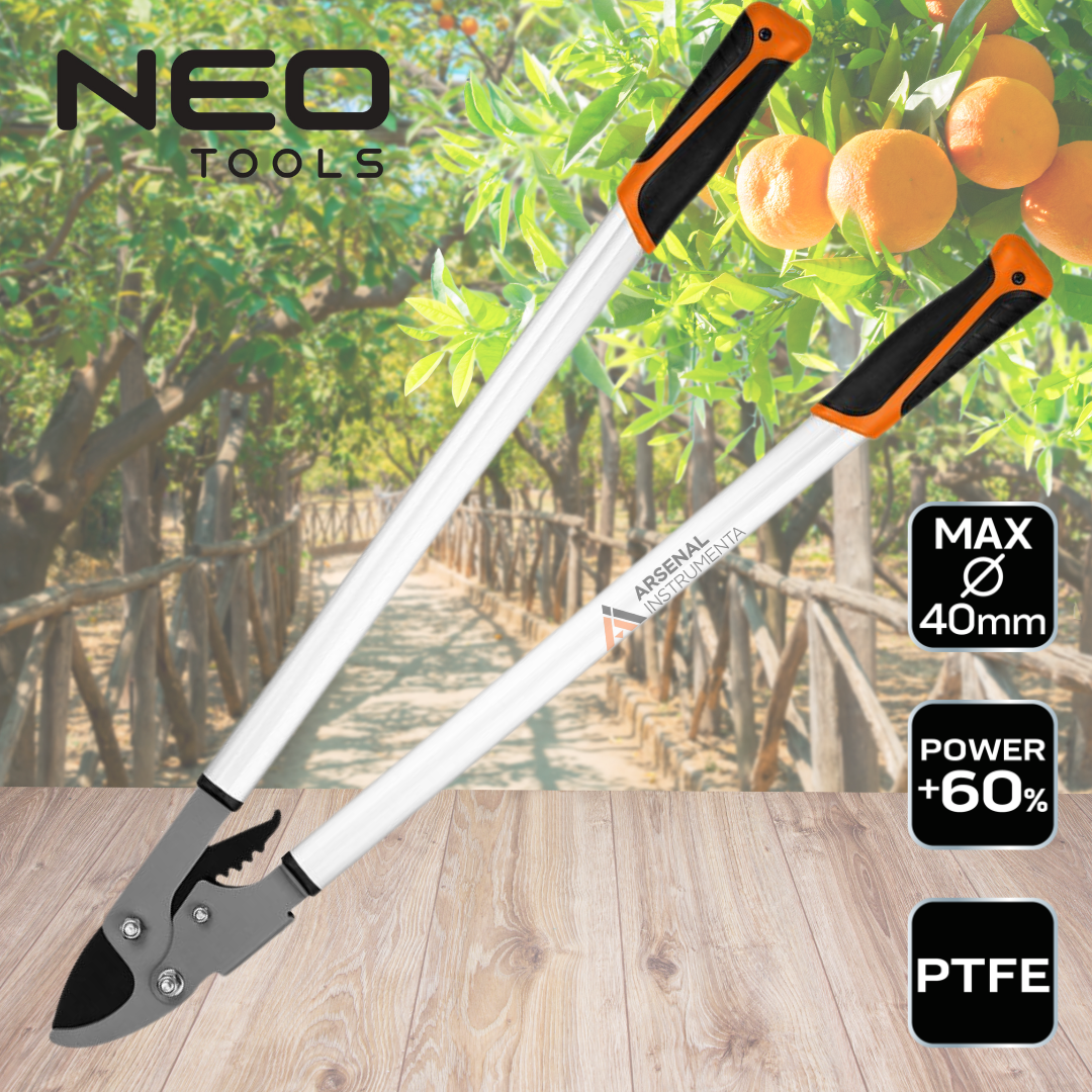Cучкоріз 765 мм, діапазон до 40 мм, з храповим механізмом NEO 15-251