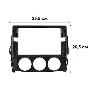 Перехідна рамка 9" Lesko Mazda MX-5 2008-2015 (6850) Мазда, фото 4