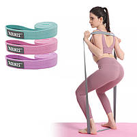 Набір гумок для фітнесу AOLIKES RB-3607 3 шт Green+Pink+Violet 4 шт., фото 2
