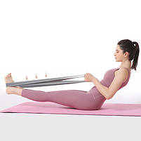 Набір гумок для фітнесу AOLIKES RB-3607 3 шт Green+Pink+Violet 4 шт., фото 3