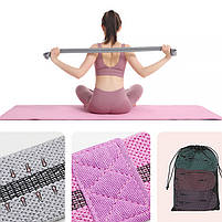 Набір гумок для фітнесу AOLIKES RB-3607 3 шт Green+Pink+Violet 4 шт., фото 5