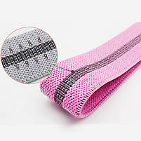 Набір гумок для фітнесу AOLIKES RB-3607 3 шт Green+Pink+Violet 4 шт., фото 7