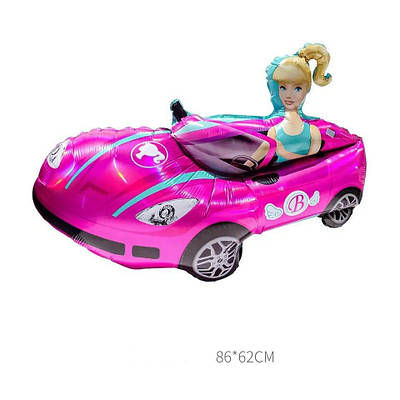 China 71*59 см Рожева машина з Барбі Фольгована куля фігура Barbie Барбі — В УП MrShar