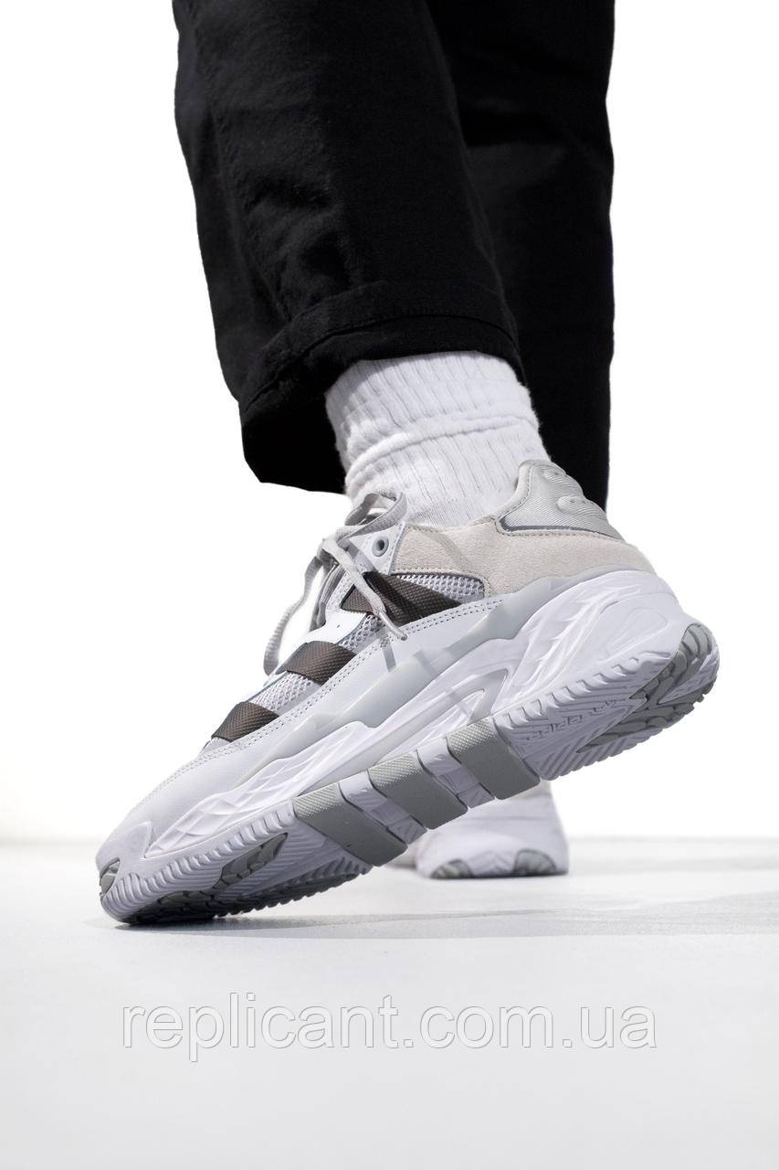 Мужские кроссовки Adidas Niteball Grey/White кросівки чоловічі, фото 1
