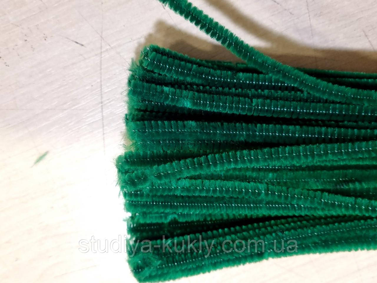 Синельний (волохатий) дріт. Зелена, фото 1