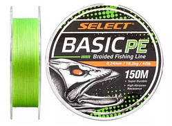 Шнур Select Basic PE 150m (салат.) 0.24mm 40lb/18.2kg