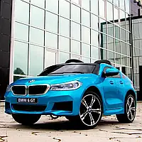 Детский одноместный электромобиль Легковой автомобиль JJ2164EBLRS-4 BMW лицензионный / синий автопокраска