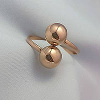 Золотое кольцо с шариками 585 пробы Ukr-gold.com