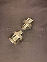 Ніпель перехідний різьбовий нержавіючий DN40x25 (1"1/2x1"), н/ж сталь AISI 304, Class 150, з шестигранником