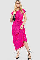 Платье в горох, цвет розовый, 214R055-1