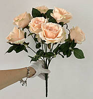 Букет роза персиковая 43см