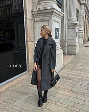 Пальто жіноче стильне кашемір oversize 42-46 "LUCY", фото 3