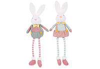 Декоративная мягкая игрушка Кролик с висящими ножками 15*8*50см, 822-391