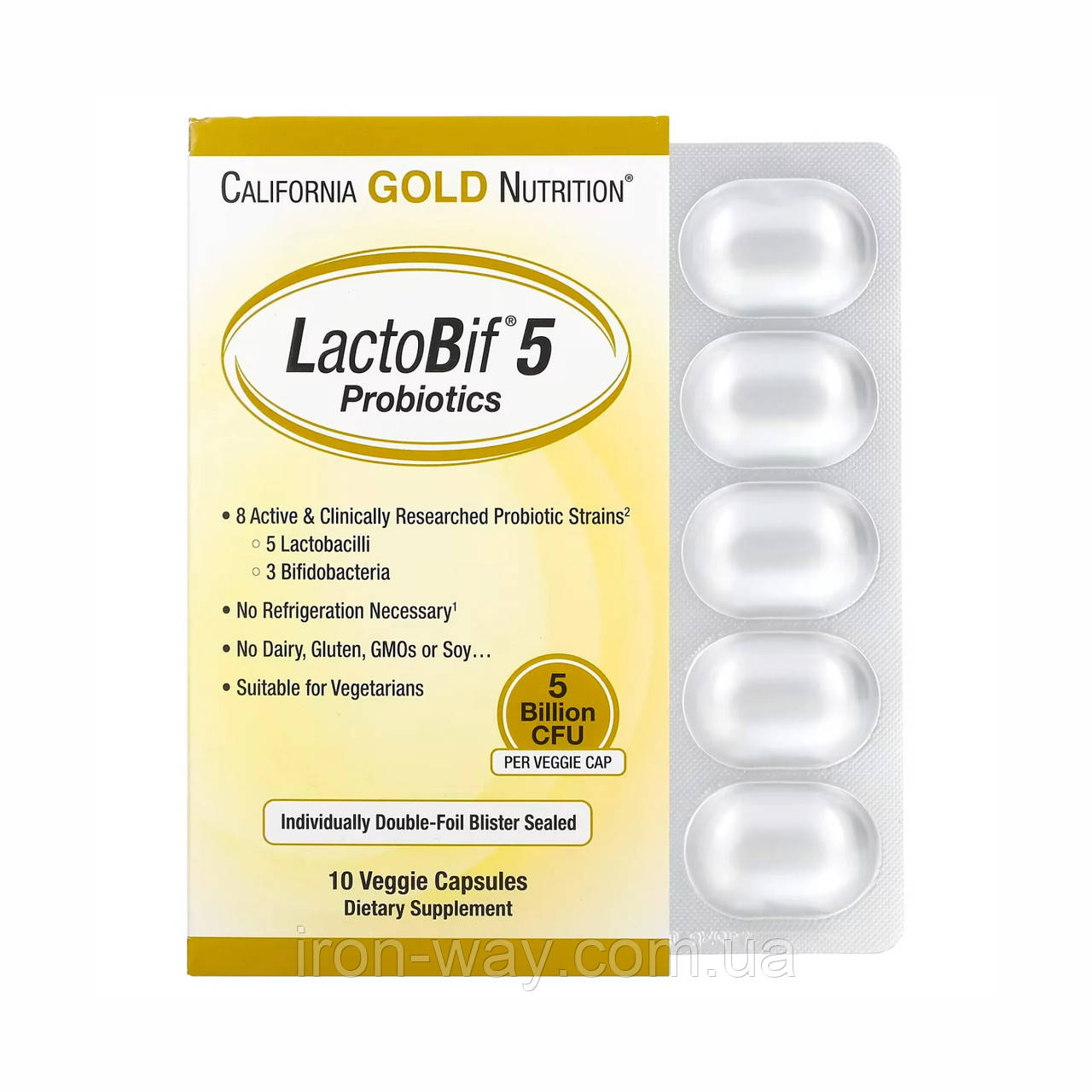LactoBif 5 Probiotics - 10 veg caps