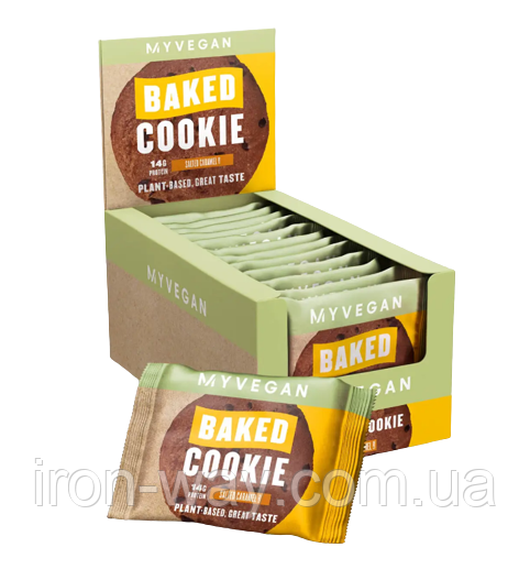 Myvegan Baked Cookie - 12x75g Salted Caramel