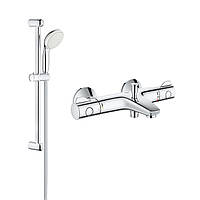 Змішувач для ванни Grohe Grohtherm 800 34567000 з душовим гарнітуром 27853001 (34567001)