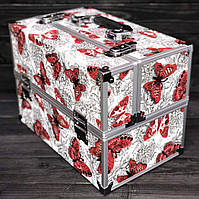 Б'юті кейс алюмінієва валіза з ключем для майстра