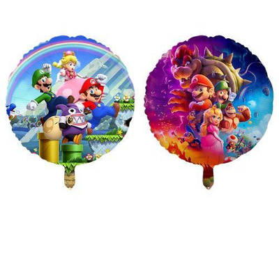 China 18" Круг Mario Маріо з принцесами Фольгований шар