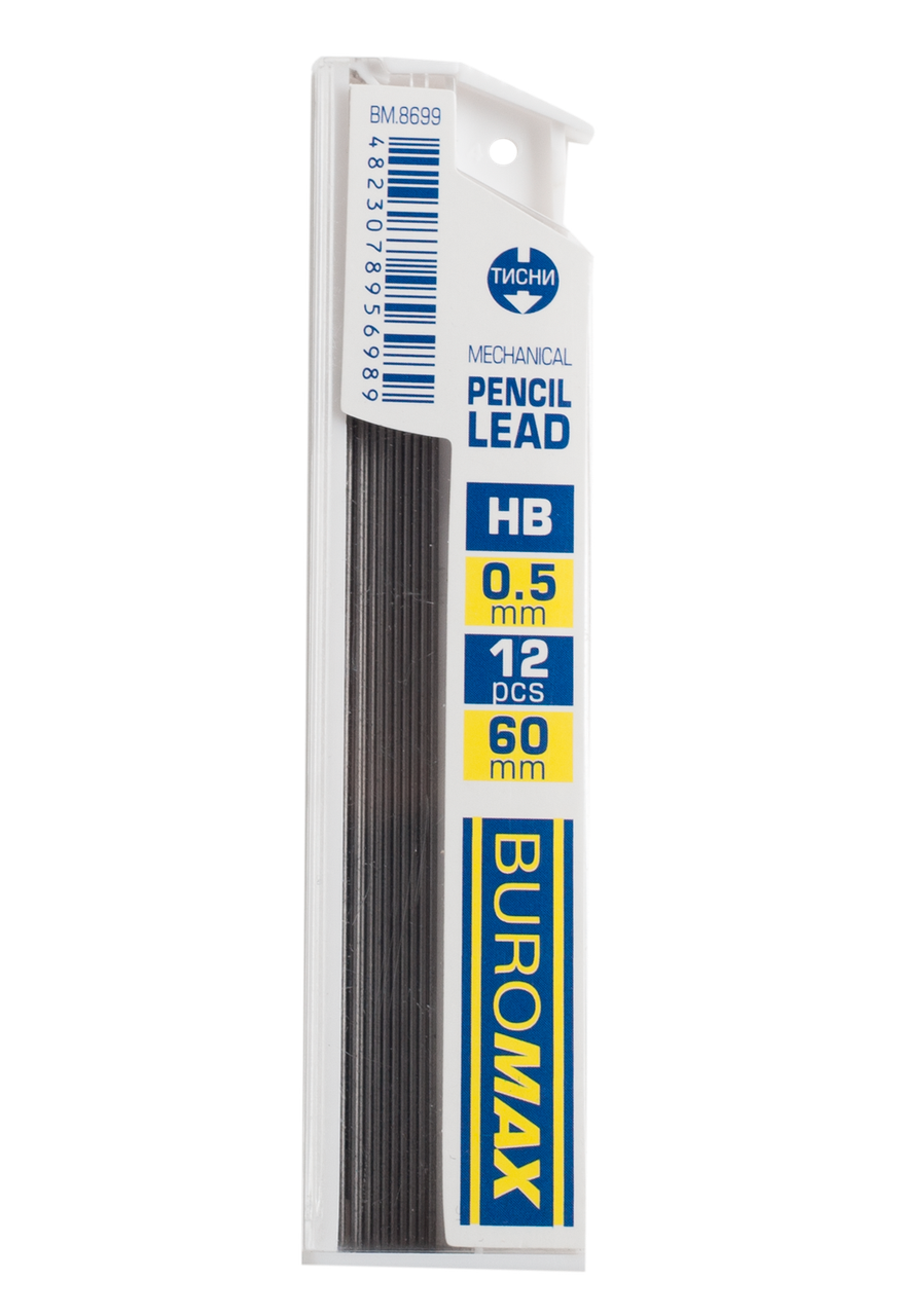 Стрижні для механічних олівців HB 0.5мм BM.8699