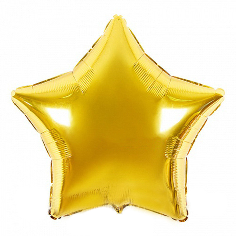 Фольгована кулька "Зірка" золота металік 18"(45см) 1шт.