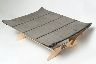 Лежанка-гамак 52*43*16 см Сірий