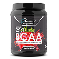BCAA 2:1:1 + Glutamine - 500g Strawberry