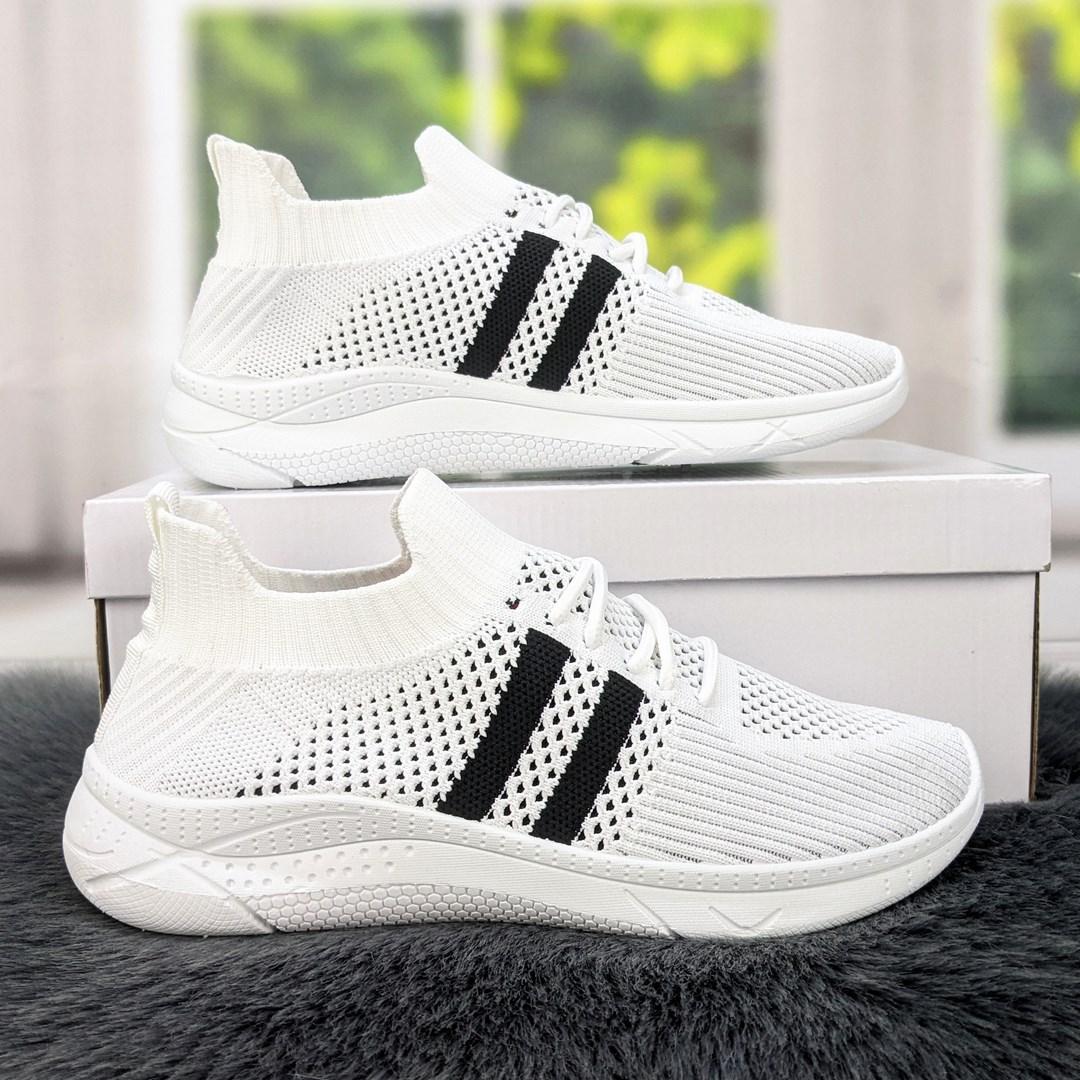 Кросівки жіночі білі текстильні Bromen 4103