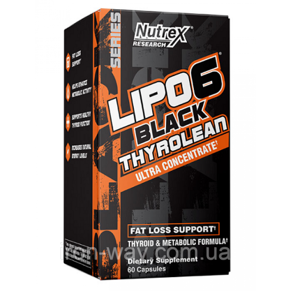 Lipo-6 Black Thyrolean - 60ct