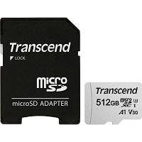 Карта памяти Transcend 512GB microSDXC Class 10 U3 (TS512GUSD300S-A) PZZ