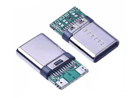 Type-C тато (male) конектор / штекер / вилка, 24P 2.0, фото 1