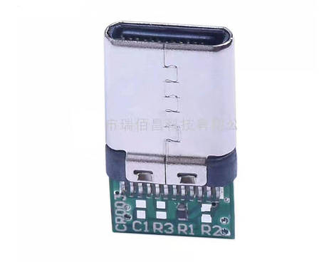 Type-C тато (male) конектор / штекер / вилка, 24P 2.0, фото 2