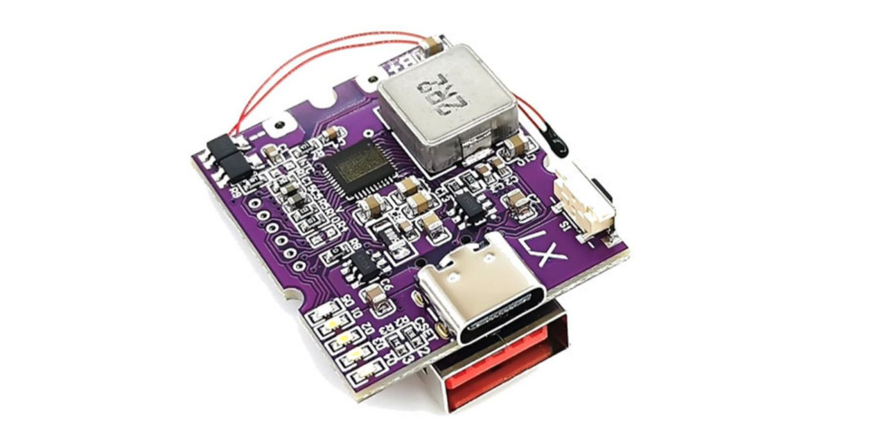 Модуль швидкої зарядки QC4+PD3.0, 22.5Вт, 5А, QC4+/QC4/QC3.0/QC2.0, Type-C + USB-A