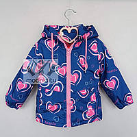 Детская демисезонная куртка для девочки на 2 3 года "Кристи" на флисе весна осень