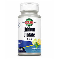 KAL Lithium Orotate 5mg 90 tabs Lemon Lime