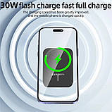 Магнітний тримач із бездротовою зарядкою MagSafe Car Charger для iPhone 12 <unk> 13 <unk> 14 <unk> 15, фото 10
