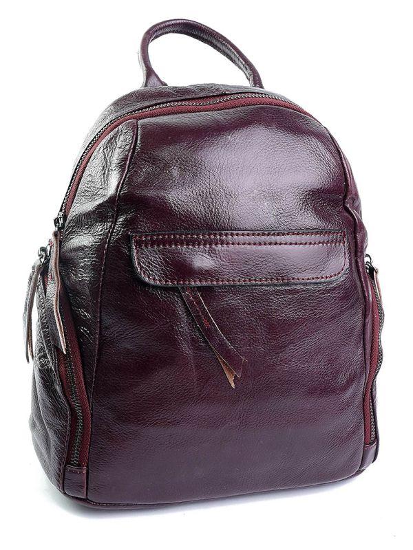 Жіночий шкіряний рюкзак 1768  Purple. Купити жіночі рюкзаки гуртом і в роздріб із натуральної шкіри в Україні