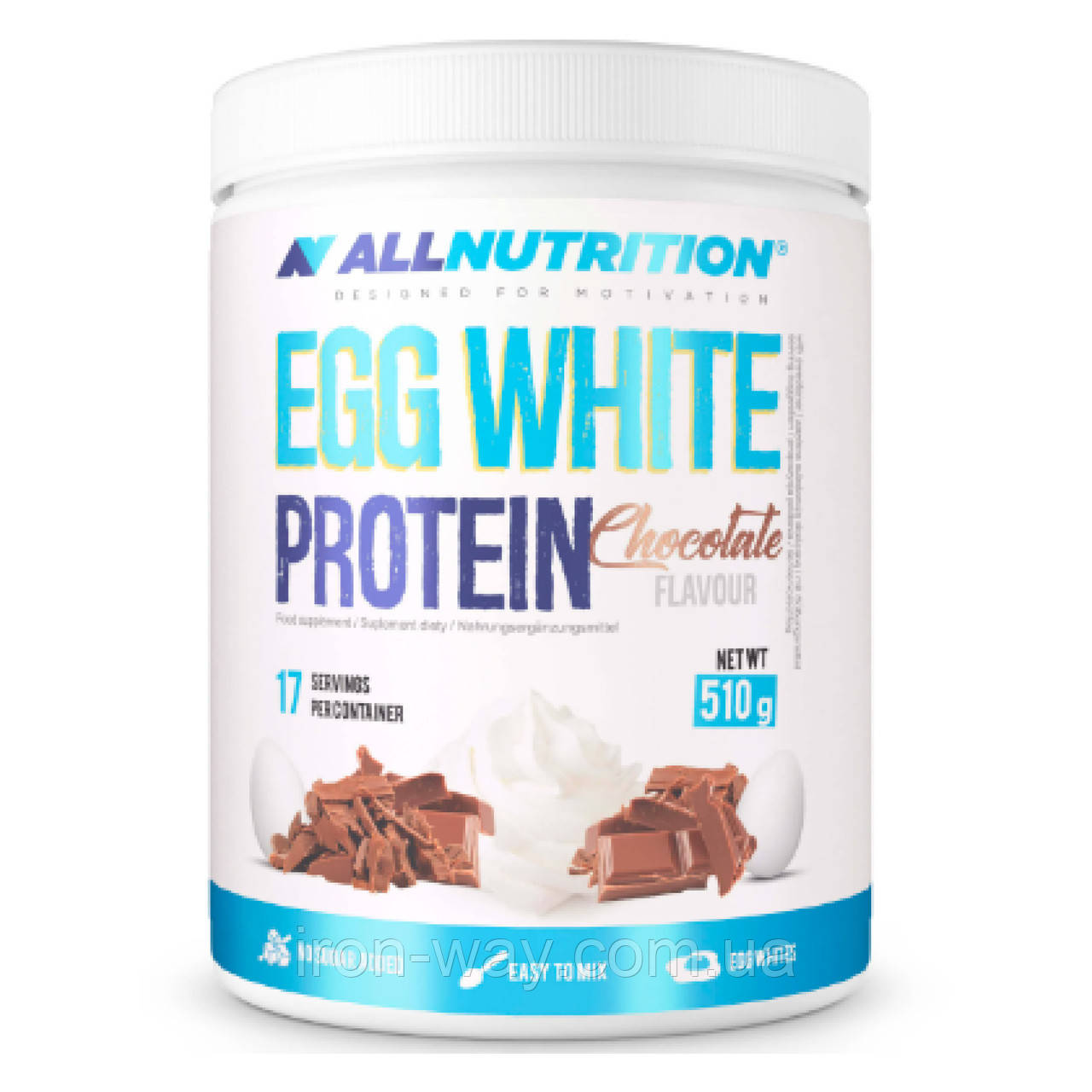 AllNutrition Egg White Protein 510g Chocolate