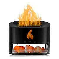 Увлажнитель воздуха соляная лампа Docsal Flame 3в1 с эффектом пламени