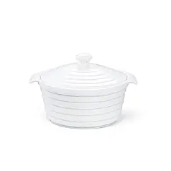 Кастрюля для подачи с крышкой "Horeca" 13х6см/340мл из фарфора Fissman